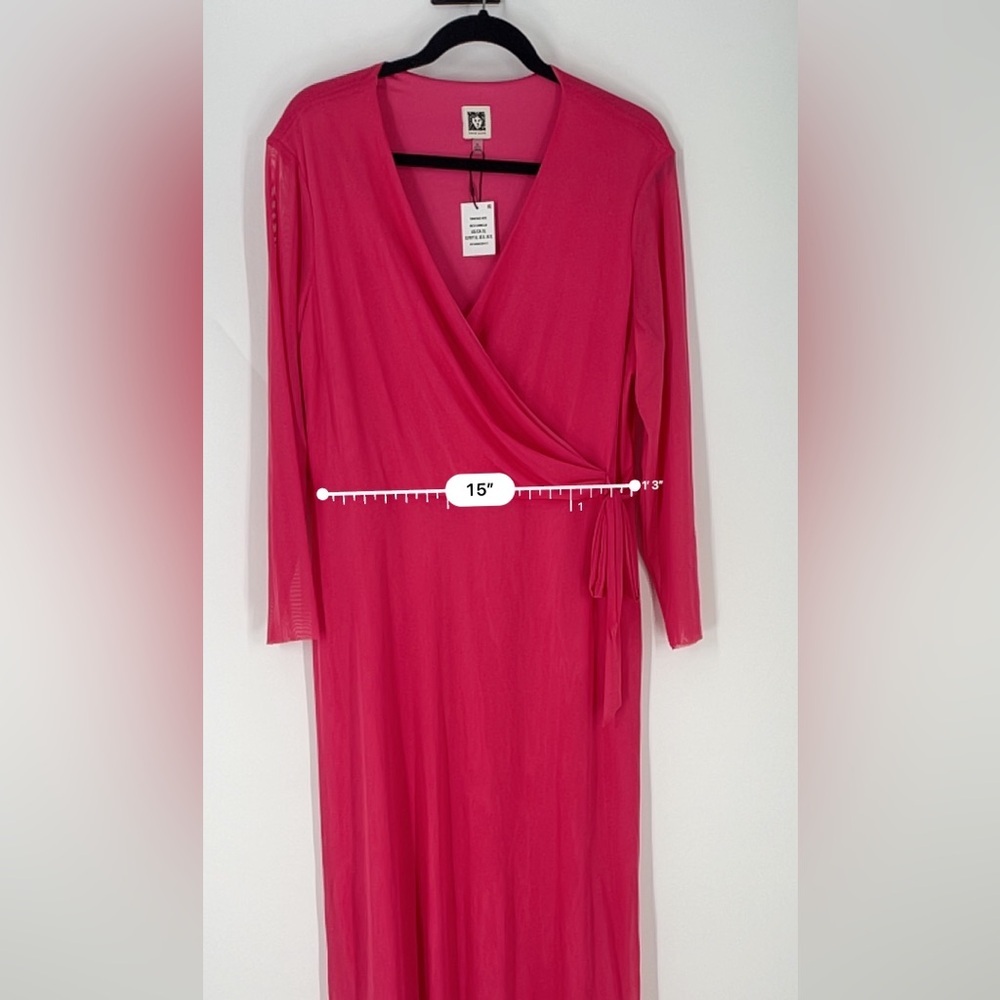 Anne Klein NWT Hot Pink Dress (B43#2) - Picture 10 of 14